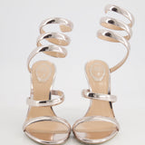 Rene Caovilla Cleo Silver High Sandal Size EU 41 RRP £955