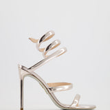 Rene Caovilla Cleo Silver High Sandal Size EU 41 RRP £955