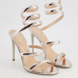 Rene Caovilla Cleo Silver High Sandal Size EU 41 RRP £955