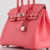 Hermès Birkin 25cm Bag in Rose Azalee Swift Leather with Palladium Hardware