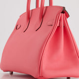 Hermès Birkin 25cm Bag in Rose Azalee Swift Leather with Palladium Hardware