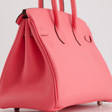 Hermès Birkin 25cm Bag in Rose Azalee Swift Leather with Palladium Hardware