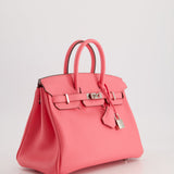 Hermès Birkin 25cm Bag in Rose Azalee Swift Leather with Palladium Hardware