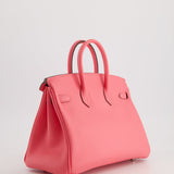 Hermès Birkin 25cm Bag in Rose Azalee Swift Leather with Palladium Hardware