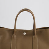 Hermès Garden Party 30cm Bag in Etoupe in Negona Leather with Palladium Hardware