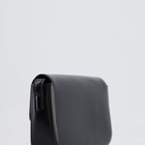 Celine Black Claude Shoulder Bag in Shiny Calfskin with Gold Hardware RRP £2150