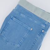 Chanel Light Washed Blue Straight-Leg Jeans with Velcro Waist Detailing Size FR 44 (UK 16)