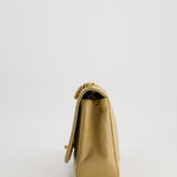 Chanel Vintage Beige Diana Flap Bag in Lambskin Leather with 24K Gold Hardware