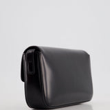 Celine Black Claude Shoulder Bag in Shiny Calfskin with Gold Hardware RRP £2150