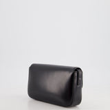 Celine Black Claude Shoulder Bag in Shiny Calfskin with Gold Hardware RRP £2150