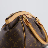 Louis Vuitton Brown Monogram Canvas Tivoli Bag with Gold Hardware