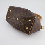 Louis Vuitton Brown Monogram Canvas Tivoli Bag with Gold Hardware