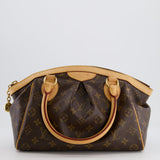 Louis Vuitton Brown Monogram Canvas Tivoli Bag with Gold Hardware