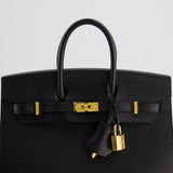 *HOLY GRAIL* Hermès Birkin 25cm Sellier Bag in Noir Epsom Leather with Gold Hardware