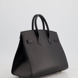 *HOLY GRAIL* Hermès Birkin 25cm Sellier Bag in Noir Epsom Leather with Gold Hardware