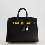 *HOLY GRAIL* Hermès Birkin 25cm Sellier Bag in Noir Epsom Leather with Gold Hardware