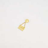 Chanel 24 K Gold plated Brooch Pin With CC Detail