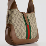 Gucci Brown Monogram Jackie 1961 Small Shoulder Bag RRP £2420