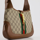 Gucci Brown Monogram Jackie 1961 Small Shoulder Bag RRP £2420