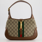 Gucci Brown Monogram Jackie 1961 Small Shoulder Bag RRP £2420