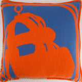 Hermès Brides De Gala Pillow in Écru, Orange & Bleu RRP £650