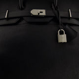 Hermès HAC 50 in Black Retourné Togo Leather with Palladium Hardware