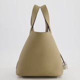 Hermès Picotin Bag 18cm in Beige Marfa Clemence Leather with Palladium Hardware