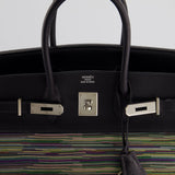 Hermès Birkin 35cm Bag in Blue Indigo Vibrato Togo Leather with Palladium Hardware