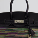 Hermès Birkin 35cm Bag in Blue Indigo Vibrato Togo Leather with Palladium Hardware