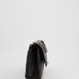 Chanel Vintage Black Small Classic Double Flap Bag in Caviar Leather with Silver Hardware RRP