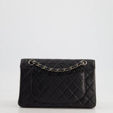 Chanel Vintage Black Small Classic Double Flap Bag in Caviar Leather with Silver Hardware RRP