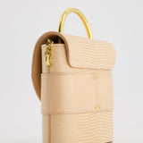 Chloé Dusty Pink Abbey Lock Leather Shoulder Bag with Gold Hardware