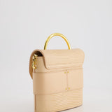 Chloé Dusty Pink Abbey Lock Leather Shoulder Bag with Gold Hardware