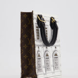 Louis Vuitton Fornasetti Petit Sac Plat Small Rectangle Crossbody Bag with Brown Monogram Canvas and Gold Hardware