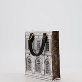 Louis Vuitton Fornasetti Petit Sac Plat Small Rectangle Crossbody Bag with Brown Monogram Canvas and Gold Hardware