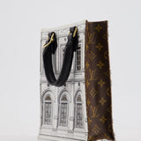 Louis Vuitton Fornasetti Petit Sac Plat Small Rectangle Crossbody Bag with Brown Monogram Canvas and Gold Hardware