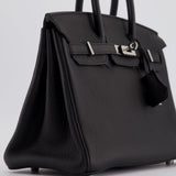 Hermès Birkin 25cm Retourne Bag in Noir Togo Leather with Palladium Hardware