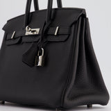 Hermès Birkin 25cm Retourne Bag in Noir Togo Leather with Palladium Hardware