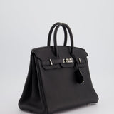 Hermès Birkin 25cm Retourne Bag in Noir Togo Leather with Palladium Hardware