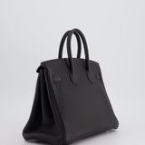 Hermès Birkin 25cm Retourne Bag in Noir Togo Leather with Palladium Hardware