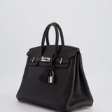 Hermès Birkin 25cm Retourne Bag in Noir Togo Leather with Palladium Hardware