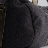 Brunello Cucinelli Grey Felt Duffle Bag with Gunmetal Grey Hardware