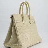 Hermès Birkin 35cm Bag in Beton Alligator Mississippiensis with Gold Hardware