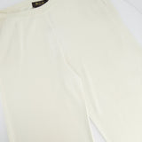 Loro Piana White Silk Blend Wide Leg Trousers IT 42 (UK 10)