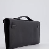 Hermès Kelly Cut Bag in Black Swift Leather with Gold Hardware