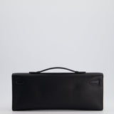 Hermès Kelly Cut Bag in Black Swift Leather with Gold Hardware