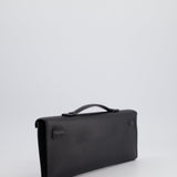 Hermès Kelly Cut Bag in Black Swift Leather with Gold Hardware