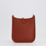 Hermès Mini Evelyne Bag in Cuivre Clemence Leather with Palladium Hardware