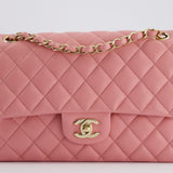 Chanel Pink Medium Double Flap Bag in Lambskin Leather with Gold Hardware RRP £8,850