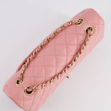 Chanel Pink Medium Double Flap Bag in Lambskin Leather with Gold Hardware RRP £8,850